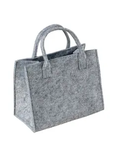 Hellgraue Filztasche